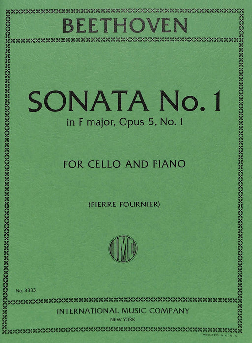 Sonata No. 1 in F Major, Opus 5, No. 1 貝多芬 奏鳴曲 大調作品 大提琴 (含鋼琴伴奏) 國際版 | 小雅音樂 Hsiaoya Music