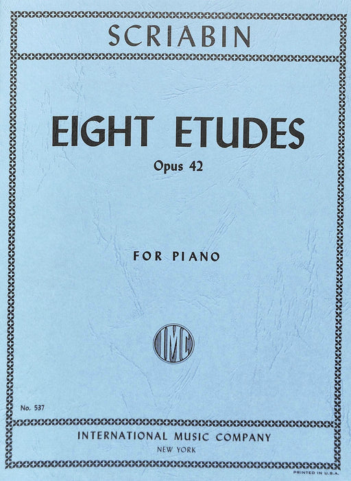 Eight Etudes, Opus 42 斯克里亞賓 練習曲作品 鋼琴獨奏 國際版 | 小雅音樂 Hsiaoya Music