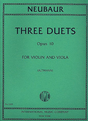 Three Duets op. 10 弦樂二重奏 國際版 | 小雅音樂 Hsiaoya Music