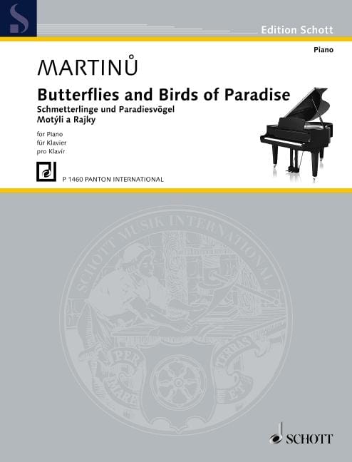 Butterflies and Birds of Paradise H 127 Three pieces 馬悌努 小品 鋼琴獨奏 朔特版 | 小雅音樂 Hsiaoya Music