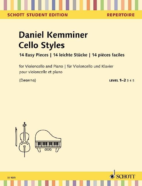 Cello Styles 14 Easy Pieces 大提琴風格 小品 大提琴加鋼琴 朔特版 | 小雅音樂 Hsiaoya Music