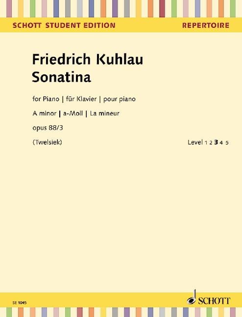 Sonatina op. 88/3 庫勞 小奏鳴曲 鋼琴獨奏 朔特版 | 小雅音樂 Hsiaoya Music