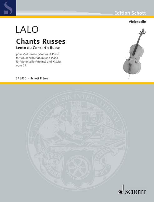 Chants Russes op. 29 Lento du Concerto Russe 拉羅 聖歌 協奏曲 大提琴加鋼琴 朔特版 | 小雅音樂 Hsiaoya Music