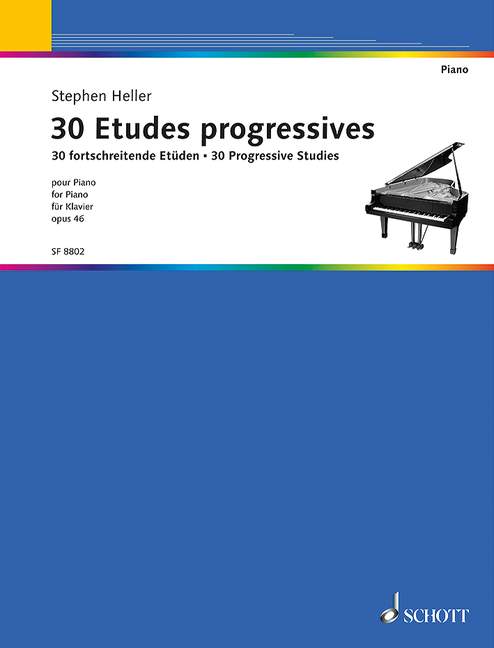 Trente Études progressives 黑勒．史提芬 鋼琴練習曲 朔特版 | 小雅音樂 Hsiaoya Music