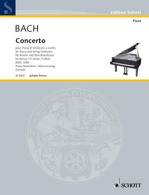 Concerto F minor BWV 1056 巴赫約翰‧瑟巴斯提安 協奏曲小調 雙鋼琴 朔特版 | 小雅音樂 Hsiaoya Music