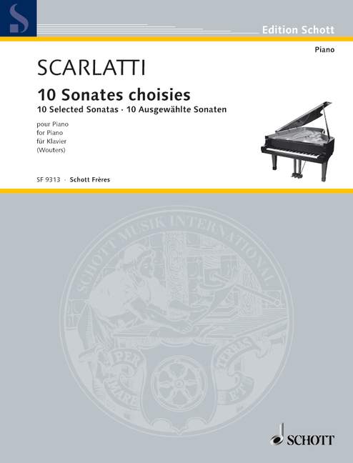 10 Selected Sonatas 斯卡拉第．多梅尼科 奏鳴曲 鋼琴獨奏 朔特版 | 小雅音樂 Hsiaoya Music