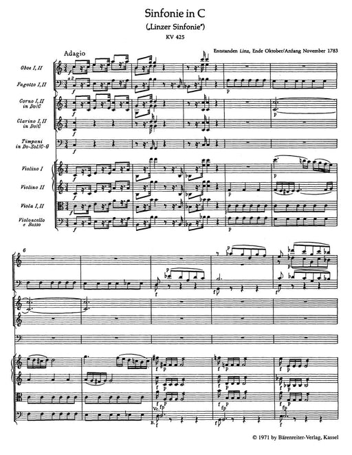 Symphony Nr. 36 C major K. 425 "Linz Symphony" 莫札特 交響曲 騎熊士版 | 小雅音樂 Hsiaoya Music