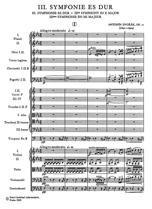 Symphonie Nr. 3 Es-Dur op. 10 德弗札克 騎熊士版 | 小雅音樂 Hsiaoya Music