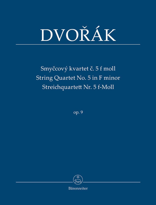 String Quartet Nr. 5 F minor op. 9 德弗札克 弦樂四重奏 騎熊士版 | 小雅音樂 Hsiaoya Music