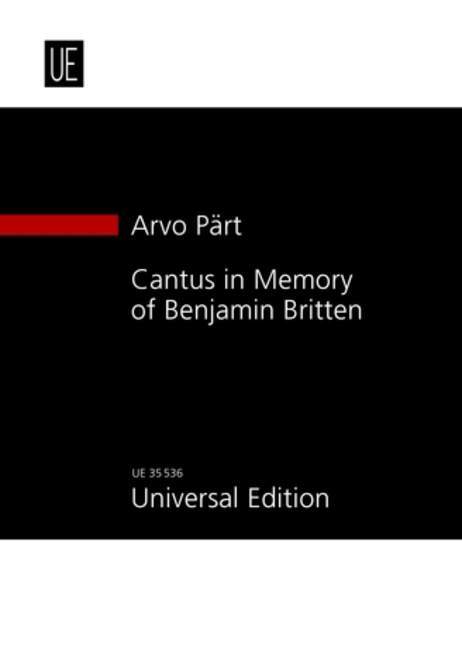Cantus in Memory of Benjamin Britten 佩爾特．阿爾沃 總譜 環球版 | 小雅音樂 Hsiaoya Music