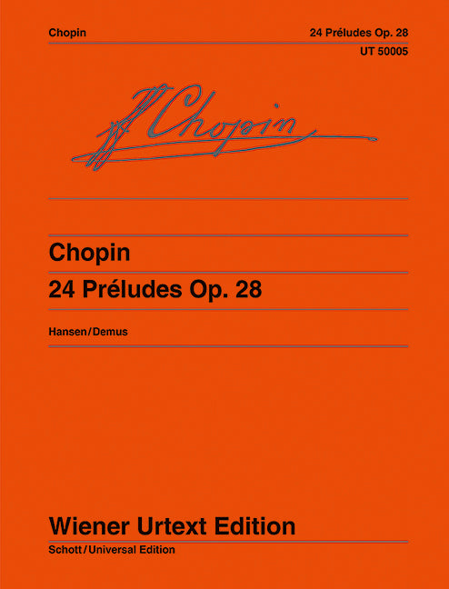 24 Preludes op. 28 Edited from the autograph and first editions 蕭邦 前奏曲 鋼琴獨奏 維也納原典版 | 小雅音樂 Hsiaoya Music