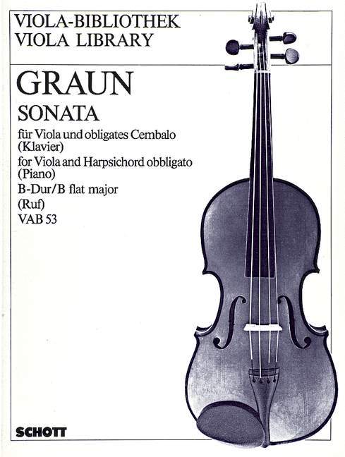 Sonata Bb Major 葛勞恩約翰‧哥特利布 奏鳴曲大調 中提琴加鋼琴 朔特版 | 小雅音樂 Hsiaoya Music