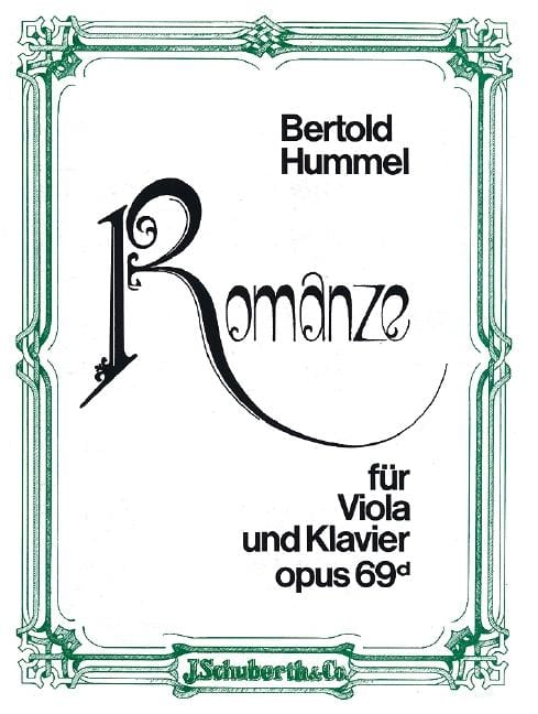 Romance op. 69 d 胡麥爾．貝托爾德 浪漫曲 中提琴加鋼琴 朔特版 | 小雅音樂 Hsiaoya Music