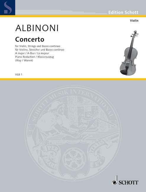 Concerto A Major 阿比諾尼 協奏曲大調 小提琴加鋼琴 朔特版 | 小雅音樂 Hsiaoya Music