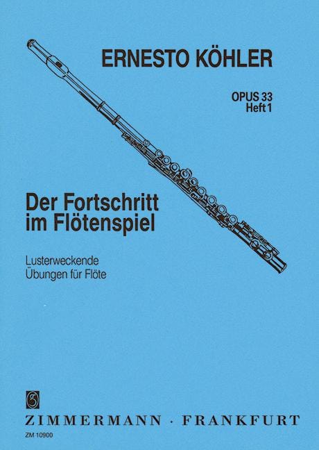 The Flutist's Progress op. 33 Heft 1 Stimulating Exercices 長笛教材 齊默爾曼版 | 小雅音樂 Hsiaoya Music