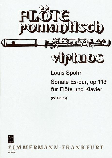 Sonata E flat major op. 113 許伯爾 奏鳴曲 大調 長笛加鋼琴 齊默爾曼版 | 小雅音樂 Hsiaoya Music