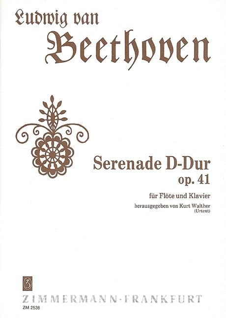 Serenade D major op. 41 Urtext 貝多芬 小夜曲大調 歌詞 長笛加鋼琴 齊默爾曼版 | 小雅音樂 Hsiaoya Music
