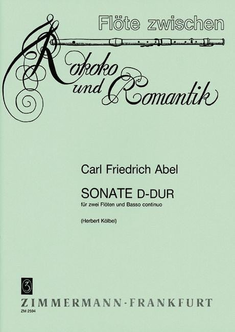 Sonata D major 阿貝爾卡爾 奏鳴曲大調 長笛 2把以上加鋼琴 齊默爾曼版 | 小雅音樂 Hsiaoya Music
