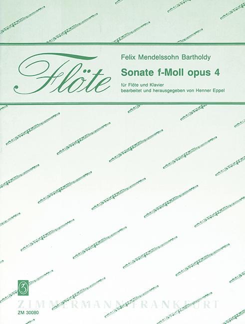Sonata F minor op. 4 孟德爾頌．菲利克斯 奏鳴曲小調 長笛加鋼琴 齊默爾曼版 | 小雅音樂 Hsiaoya Music