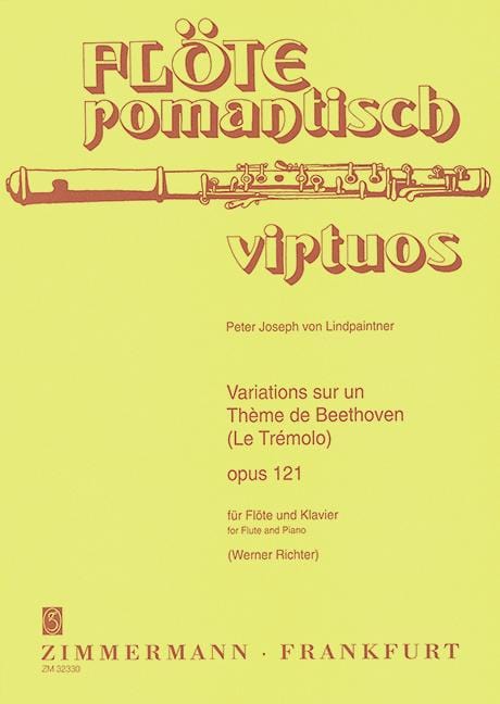 Variations sur un Thème de Beethoven op. 121 Le Trémolo 林德帕因特納 變奏曲 長笛加鋼琴 齊默爾曼版 | 小雅音樂 Hsiaoya Music