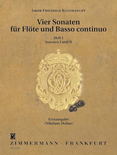 Four Sonatas Heft 1 Sonaten G-Dur und B-Dur 奏鳴曲 長笛加鋼琴 齊默爾曼版 | 小雅音樂 Hsiaoya Music