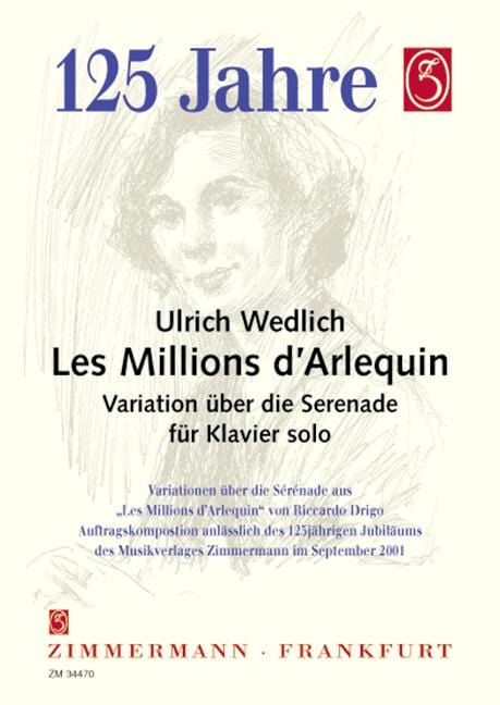 Les Millions d'Arlequin variations on the serenade 變奏曲 小夜曲 鋼琴獨奏 齊默爾曼版 | 小雅音樂 Hsiaoya Music