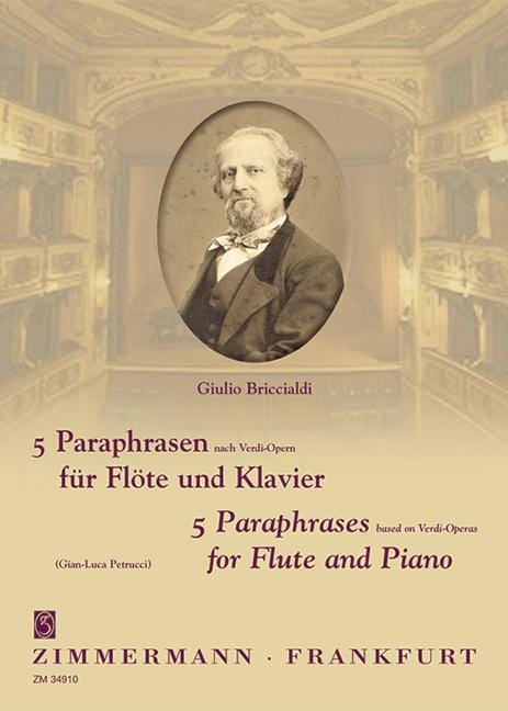 Five Paraphrases based on Verdi-Operas 模擬曲 歌劇 長笛加鋼琴 齊默爾曼版 | 小雅音樂 Hsiaoya Music