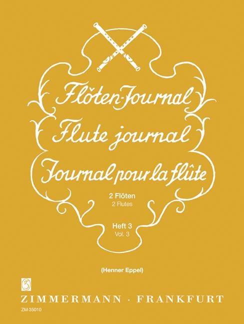Flöten-Journal Heft 3 Werke von Briccialdi und Rabboni 雙長笛 齊默爾曼版 | 小雅音樂 Hsiaoya Music