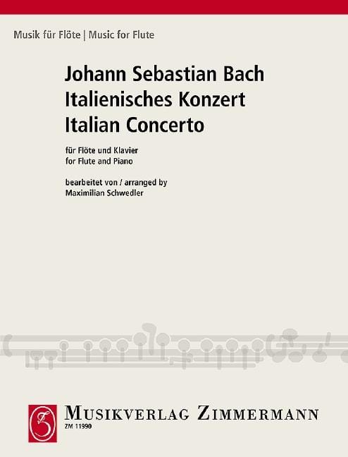 Italian Concerto 巴赫約翰‧瑟巴斯提安 義大利協奏曲 長笛加鋼琴 齊默爾曼版 | 小雅音樂 Hsiaoya Music