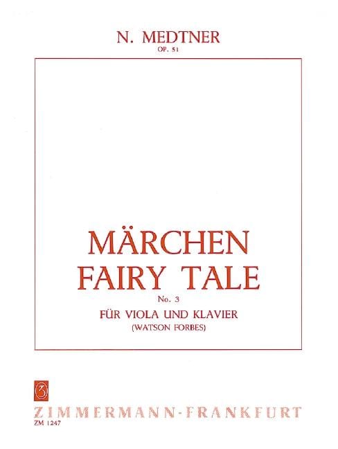 Fairy Tales op. 51/3 梅特納 童話故事 中提琴加鋼琴 齊默爾曼版 | 小雅音樂 Hsiaoya Music