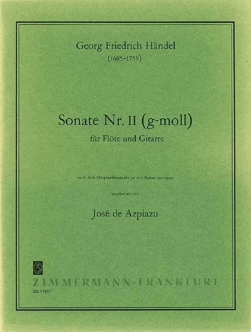 Sonata No. 2 G minor 韓德爾 混和二重奏 奏鳴曲小調 齊默爾曼版 | 小雅音樂 Hsiaoya Music