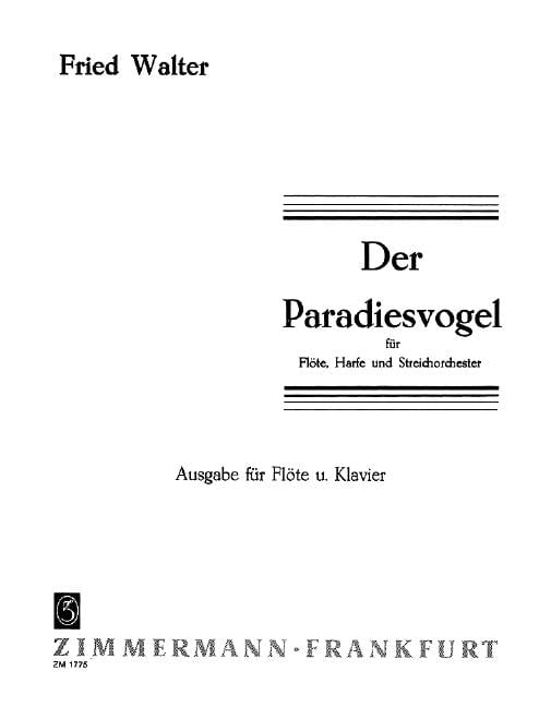 Paradiesvogel (The Bird of Paradise) 華爾特 長笛加鋼琴 齊默爾曼版 | 小雅音樂 Hsiaoya Music