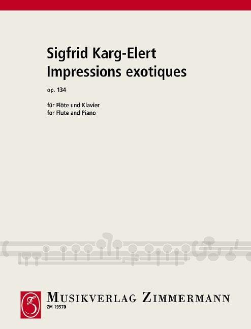 Impressions exotiques op. 134 卡爾格－艾勒特 長笛加鋼琴 齊默爾曼版 | 小雅音樂 Hsiaoya Music