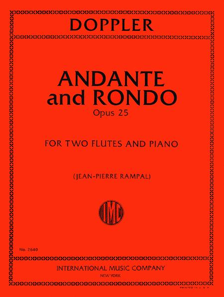Andante and Rondo in C Major, Opus 25 多普勒阿伯特弗朗茲 行板迴旋曲 大調作品 長笛 (2把以上含鋼琴伴奏) 國際版 | 小雅音樂 Hsiaoya Music