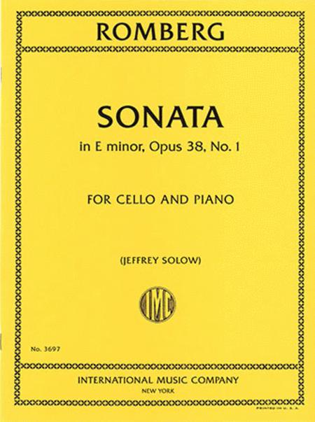 Sonata in E minor, Op. 38, No. 1 隆貝爾格伯恩哈德 奏鳴曲 小調 大提琴 (含鋼琴伴奏) 國際版 | 小雅音樂 Hsiaoya Music