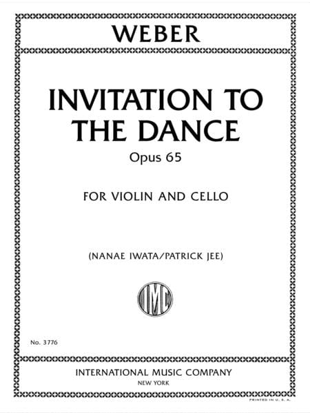 Invitation to the Dance, Opus 65, for Violin and Cello 韋伯．卡爾 邀舞 作品 小提琴大提琴 | 小雅音樂 Hsiaoya Music