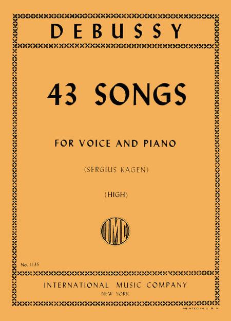 43 Songs. High. (F. & E.) 德布西 歌 | 小雅音樂 Hsiaoya Music