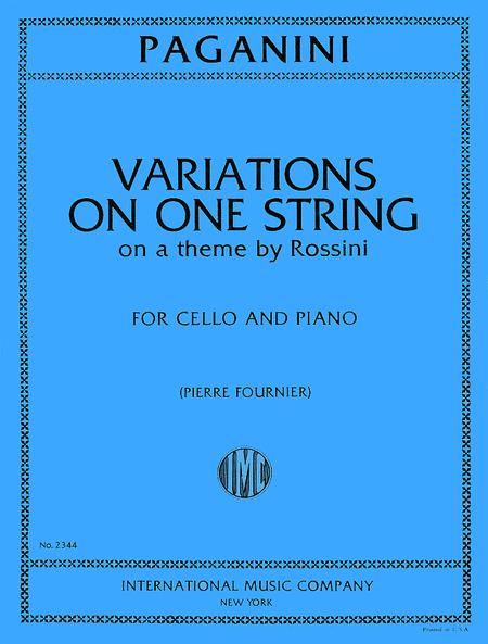 Variations on One String on a Theme from 'Moses' by Rossini 變奏曲 弦樂 主題 大提琴 (含鋼琴伴奏) 國際版 | 小雅音樂 Hsiaoya Music