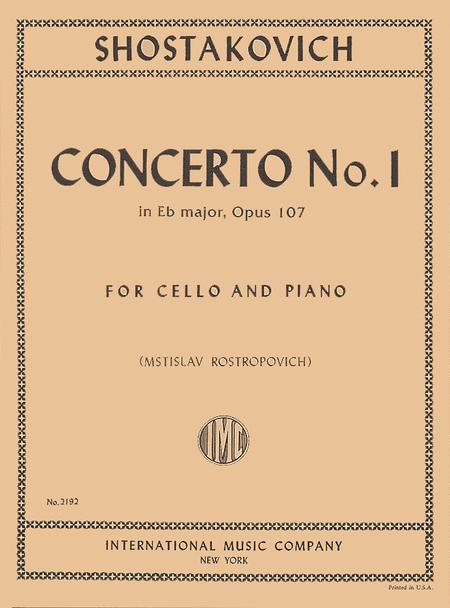 Concerto No. 1, Op. 107 蕭斯塔科維契德米特里 協奏曲 大提琴 (含鋼琴伴奏) 國際版 | 小雅音樂 Hsiaoya Music