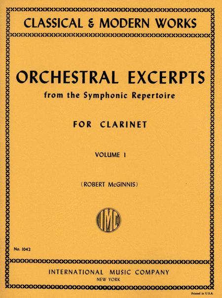 Orchestral Excerpts From Classical And Modern Works, Volume I - CLARINET 管絃樂片段練習 豎笛獨奏 國際版 | 小雅音樂 Hsiaoya Music