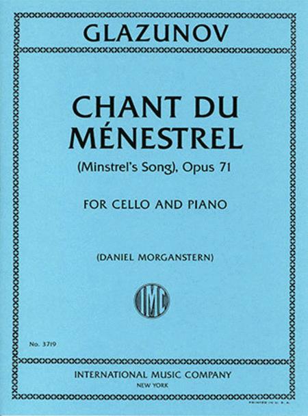Chant du menestrel, (Minstrel's Song), Opus 71 葛拉祖諾夫 聖歌 歌作品 大提琴 (含鋼琴伴奏) 國際版 | 小雅音樂 Hsiaoya Music
