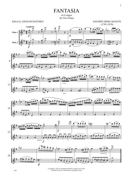 Fantasia in G major for Two Flutes 梅卡旦特 幻想曲 大調 長笛 雙長笛 國際版 | 小雅音樂 Hsiaoya Music
