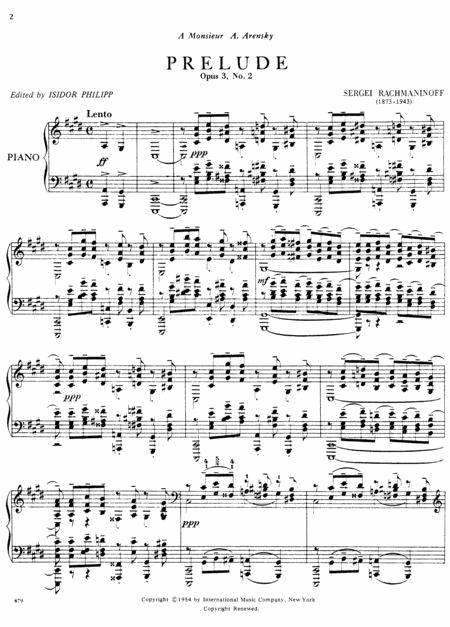 11 Preludes, Opus 23 & Opus 3, No. 2 前奏曲作品作品 鋼琴獨奏 國際版 | 小雅音樂 Hsiaoya Music