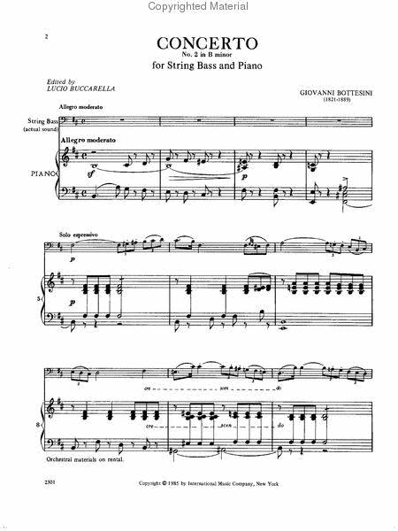 Concerto No. 2 in B minor (solo tuning) 協奏曲 小調 低音大提琴 (含鋼琴伴奏) 國際版 | 小雅音樂 Hsiaoya Music