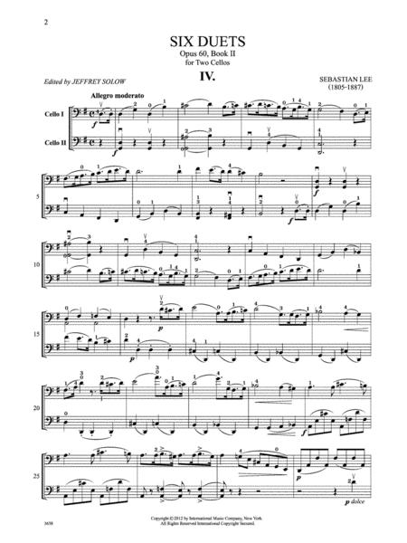 Six Duets, Opus 60, Book II 李瑟巴斯提安 二重奏作品 雙大提琴 國際版 | 小雅音樂 Hsiaoya Music