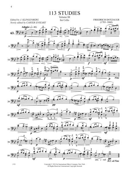 113 Studies, Volume III 多曹兒 練習曲 大提琴獨奏 國際版 | 小雅音樂 Hsiaoya Music