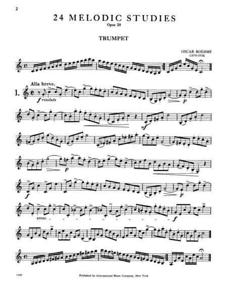 24 Melodic Studies, Opus 20 練習曲 小號獨奏 國際版 | 小雅音樂 Hsiaoya Music