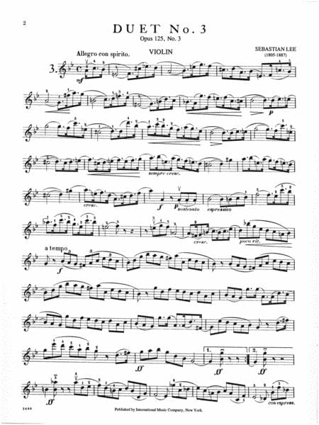 Duet No. 3 in B-flat Major, Opus 125 李瑟．巴斯提安 二重奏 大調作品 | 小雅音樂 Hsiaoya Music