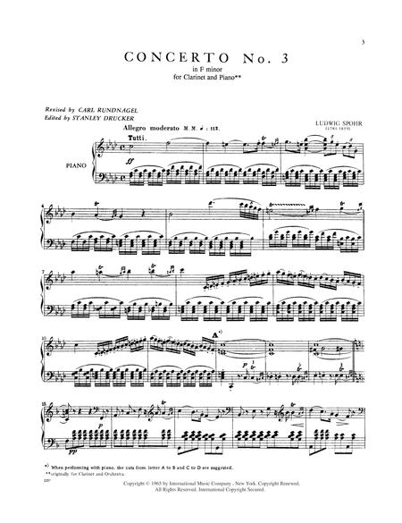 Four Concerti: No. 3 in F minor 音樂會 小調 豎笛 (含鋼琴伴奏) 國際版 | 小雅音樂 Hsiaoya Music