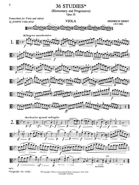 36 Studies, Op. 20 *中提琴國中第一首 | 小雅音樂 Hsiaoya Music